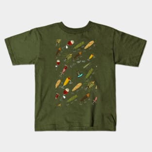 Vintage Fishing Lures Kids T-Shirt